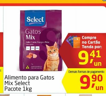 Alimento para gatos mix select pacote 1kg