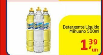 Tenda Atacado Detergente líquido minuano 500ml oferta