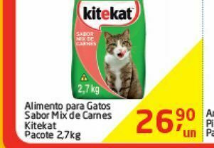 Alimento para gatos sabor mix carnes kitekat