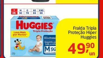 Tenda Atacado Fralda tripla proteção hiper huggies oferta