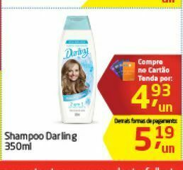 Tenda Atacado Shampoo darling 350 ml oferta