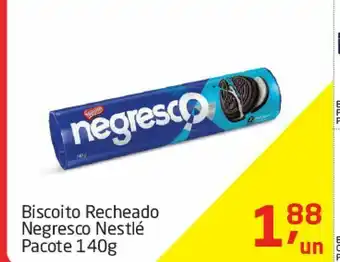 Tenda Atacado Biscoito recheado negresco nestlé pacote 140g oferta
