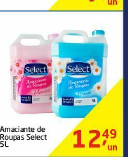 Amaciante de roupas select 5 l