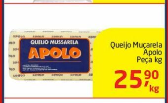Tenda Atacado Queijo muçarela apolo peça kg oferta