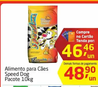 Tenda Atacado Alimento para caes speed dog pacote 10kg oferta