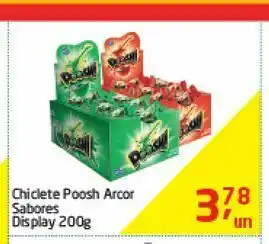 Tenda Atacado Chicletes poosh arcor sabores oferta