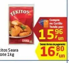 Tekitos seara pacote 1 kg