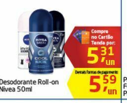 Tenda Atacado Desodorante roll on nivea 50 ml oferta