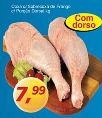 Supermercados Guanabara Coxa c/ Sobrecoxa de Frango c/ Porcao Dorsal 1kg oferta
