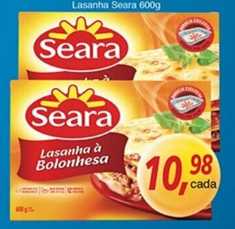 Supermercados Guanabara Lasanha Seara 600g oferta