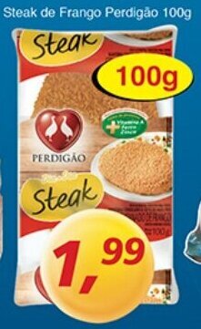Supermercados Guanabara Steak de frango Perdigao 100g oferta