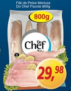 Supermercados Guanabara File de Peixe Merluza Do Chef pacote 800g oferta