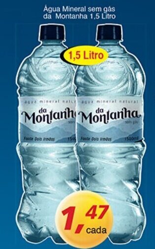 Supermercados Guanabara Agua Mineral Sem Gas da Mortanha 1.5L oferta