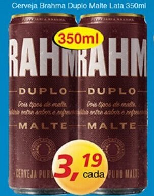 Supermercados Guanabara Cerveja Brahma Duplo Malte Lata 350ml oferta