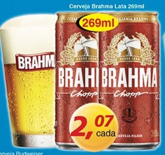Supermercados Guanabara Cerveja Brahma lata 269ml oferta