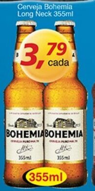 Supermercados Guanabara Cerveja Bohemia long neck 355ml oferta