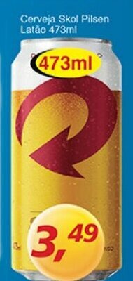 Supermercados Guanabara Cerveja Skol Pilsen Latao 473ml oferta