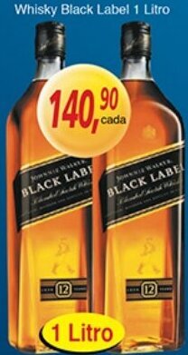 Supermercados Guanabara Whisky Black Label 1L oferta