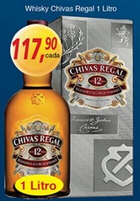 Supermercados Guanabara Whisky Chivas Regal 1L oferta
