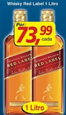 Supermercados Guanabara Whisky Red Label 1L oferta