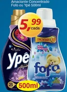 Supermercados Guanabara Amaciante Concentrado Fofo ou Ype 500ml oferta