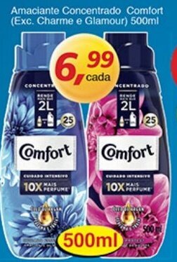 Supermercados Guanabara Amaciante Concentrado Comfort 500ml oferta