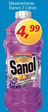 Supermercados Guanabara Desinfetante Sanol 2L oferta