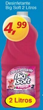 Supermercados Guanabara Desinfetante Big Soft 2L oferta