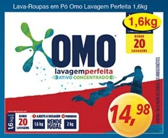 Supermercados Guanabara Lava-Roupas em po Omo Lavagem Perfeita 1.6kg oferta