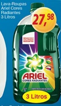 Supermercados Guanabara Lava-roupas Ariel Cores Radiantes 3L oferta