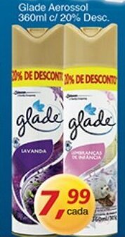 Supermercados Guanabara Glade Aerossol 360ml c/20% Desc. oferta