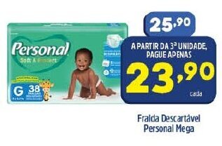 Arena Atacado Fralda Descartavel Personal Mega oferta
