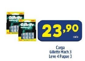 Arena Atacado Carga Gillette Mach3 Leve 4 Pague 3 oferta