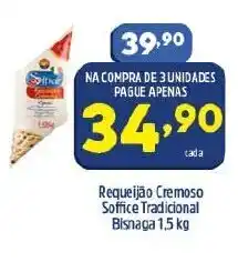 Arena Atacado Requeijao Cremoso Soffice Tradicional Bisnaga 1.5kg oferta