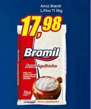 Bramil Supermercados Arroz Bramil L. Fino T1 5kg oferta
