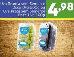 Arena Atacado Uva Branca sem Semente Doca Uva 00g ou Uva Preta sem Semente Doce Uva g oferta