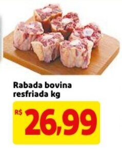 Mercado Extra Rabada bovina resfriada 1kg oferta