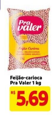 Feijao-carioca Pra valer 1kg
