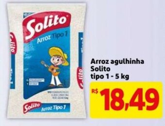 Mercado Extra Arroz Agulhinha Solito tipo 1 5kg oferta