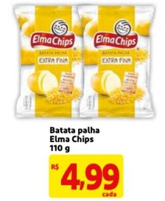 Mercado Extra Batata palha Elma Chips 110g oferta