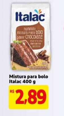 Mercado Extra Mistura para Bolo Italac 400g oferta