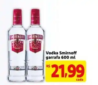 Mercado Extra Vodka Smirnoff garrafa 600ml oferta