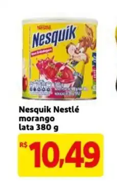 Mercado Extra Nesquik Nestle morango lata 380g oferta