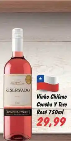 Chama Supermercados Vinho Chileno Concha Y Toro Rosé 750ml oferta