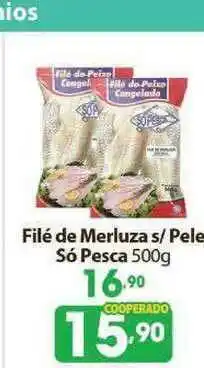 Coocerqui Filé De Merluza S Pele Só Pesca 500g oferta