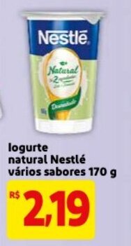 Mercado Extra Iogurte natural Nestle varios sabores 170g oferta
