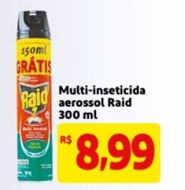 Mercado Extra Multi-insecticida Aerossol Raid 300ml oferta