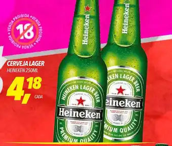 CERVEJA LAGER HEINEKEN 250ML