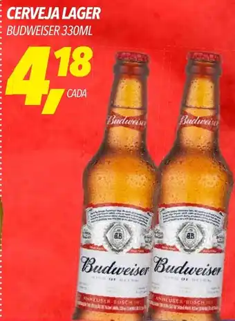 Frangolândia CERVEJA LAGER BUDWEISER 330ML oferta