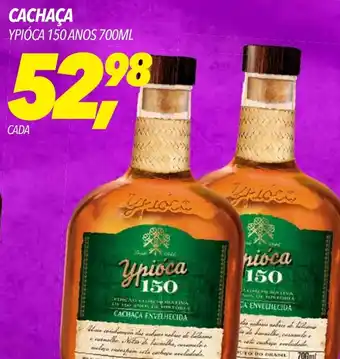 Frangolândia CACHAÇA YPIÓCA 150 ANOS 700ML oferta